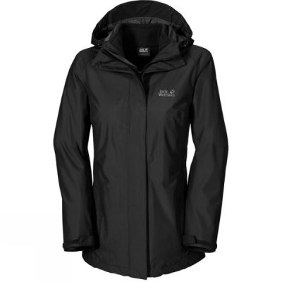 Chaquetas Jack Wolfskin Iceland 3-in-1 Mujer - Negras - Chile CAN532489